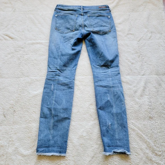 Anthro Pilcro Mid-rise Raw Hem Skinny Jeans - Picture 3 of 4